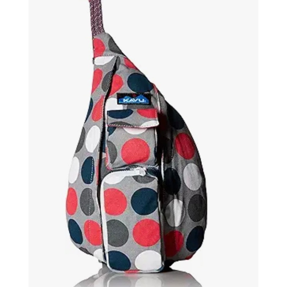 KAVU Mini Rope Bag Womens OS Got Dots New Canvas Sling Crossbody Backpack